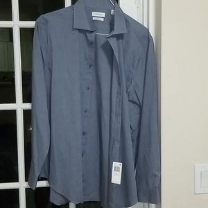 NWT!  Calvin Klein long sleeve button down shirt